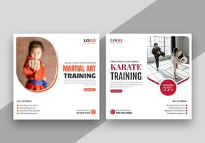 Martial Arts Training Social Media Instagram Post Banner