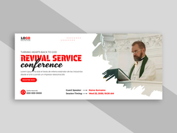 Revival Conference Service Facebook Cover Ver-2 preview picture