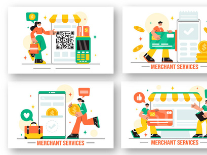 15 Merchant Services Illustration