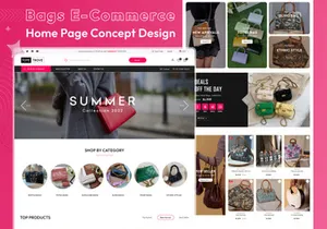 Bags E-Store Home Page Template UI