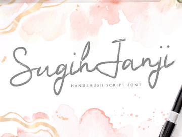 Sugih Janji - Handbrush Script Font preview picture