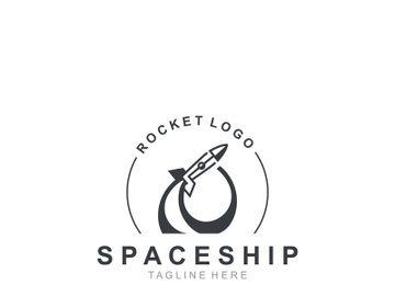 Rocket Logo Design template technology Design Concept, Creative Symbol preview picture