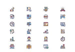 Business icon set