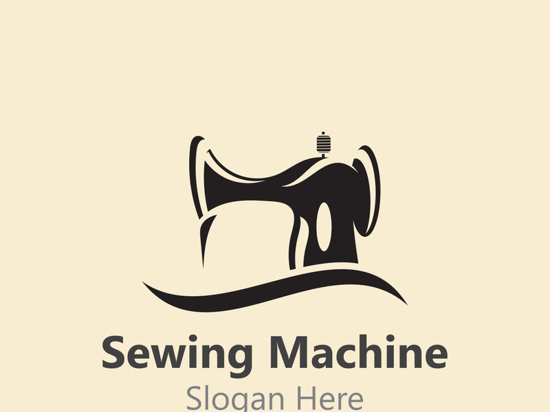 Sewing Machine Logo design concept, Tailor Sewing vector, Fashion Simple Design Template