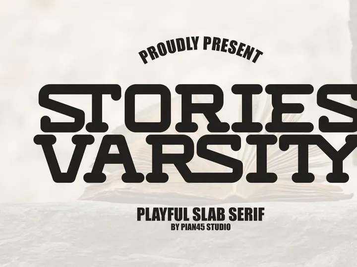 Stories Varsity - Playful Slab Serif