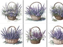 Watercolor Floral Flower Basket Design