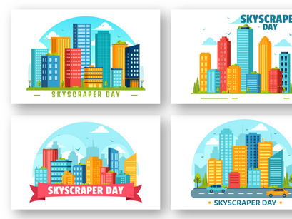 10 Skyscraper Day Illustration