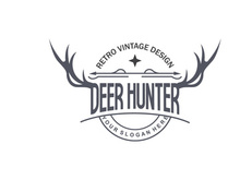 Deer Logo Deer Hunter Vector Forest Animal Design