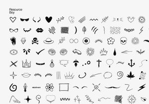 100 Free PNG Hand Drawn Elements