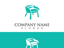 Chair furniture logo image creative design modern vector template
