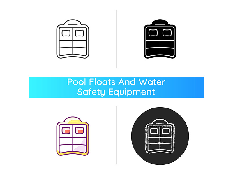 Double pool float icon