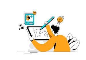 NFT  Flat Illustration concept