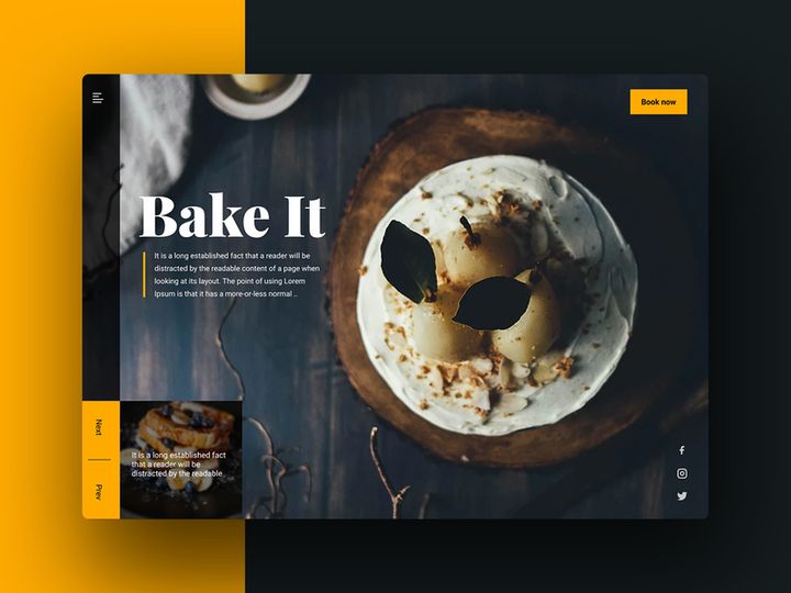 Restaurant Hero Header
