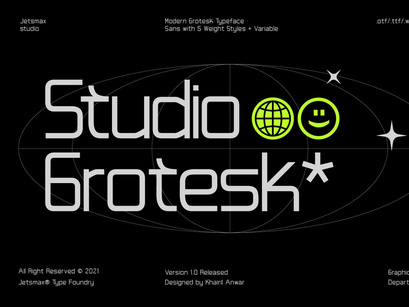 Studio Grotesk - Modern Sans Typeface