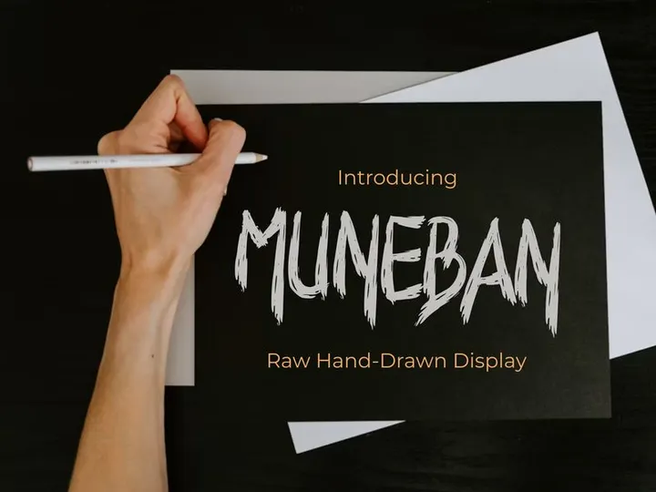 MUNEBAN – Raw Hand-Drawn Display
