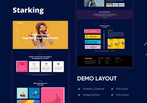 Starking Big Portfolio Figma Photoshop Template