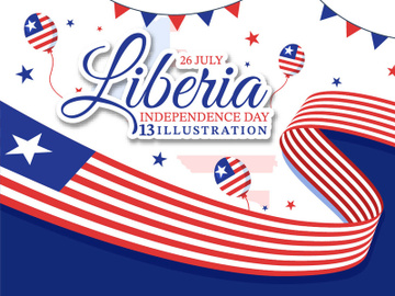 13 Happy Liberia Independence Day Illustration preview picture