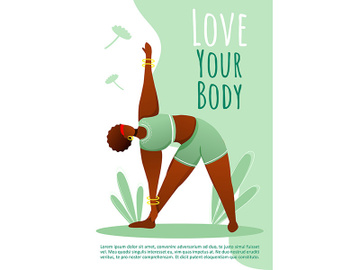 Love your body brochure template preview picture