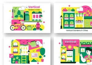 10 Vertical Gardens In Cities Illustration
