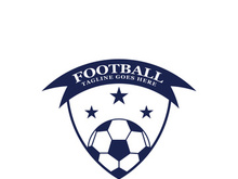 Football logo icon design and symbol soccer club vector