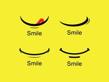 Smile emote Vector Template Design