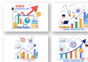 10 World Statistics Day Illustration