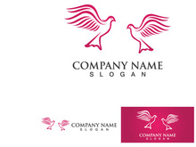 Pigeon Bird Logo Vector Icon V5