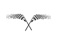 Race flag design illustration