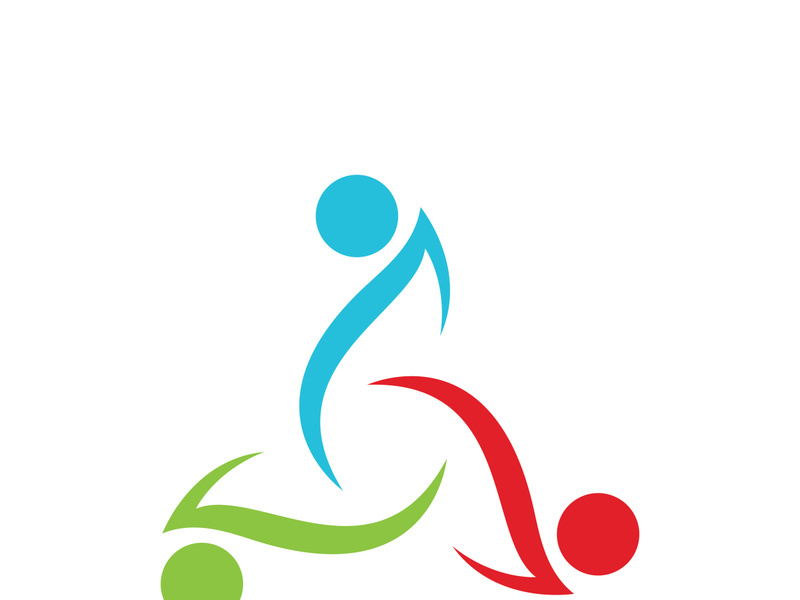 Community logo business template and icon people vector