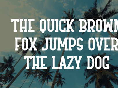 Vintage Summer - Condensed Slab Serif