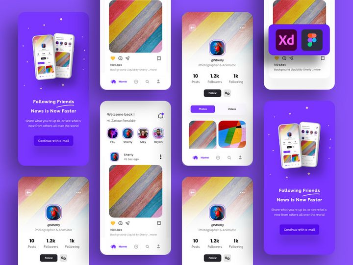 Social Media App Design