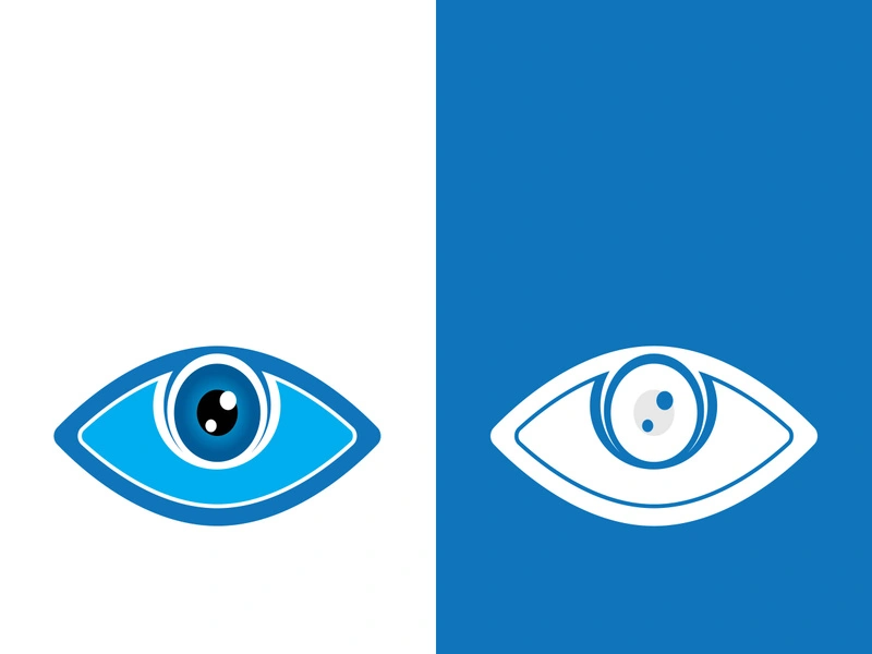 Branding identity corporate eye care vector logo design