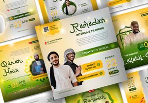 Ramadan Webinar Event Social Media Post template