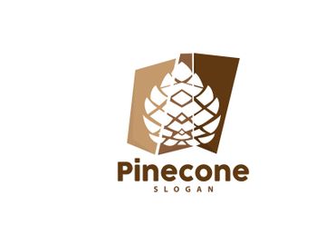 Pine Cone Logo, Elegant Luxury Pine Simple Design preview picture