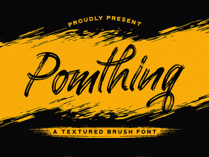 Pomthinq - Brush Script Font