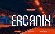 Ercanix | Pixelated Font