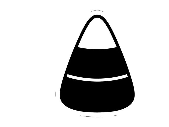 Stylized black and white handbag icon for fashion or shopping themes