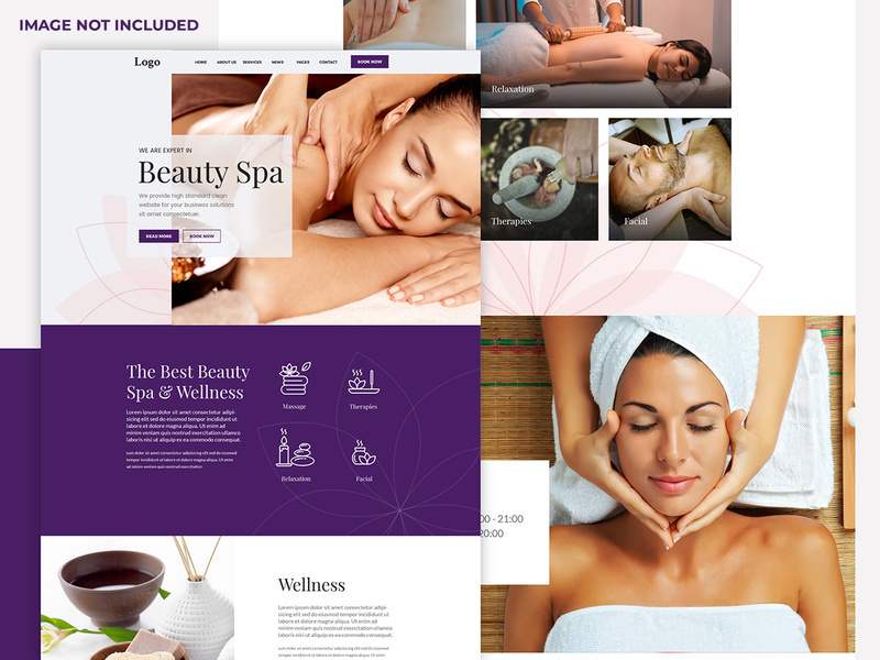 Beauty spa website template