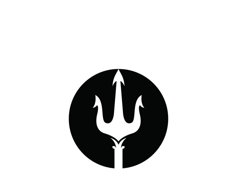 Trident Logo Template vector icon illustration design