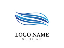 Wave beach vector illustration design logo