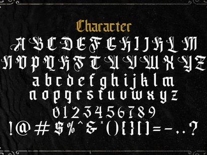 Livingstone - Blackletter Decorative Font