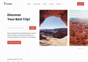 Tripsavvy - Travel Landing Page