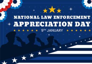 11 Law Enforcement Appreciation Day Illustration