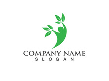 Health life people tree leaf green logo