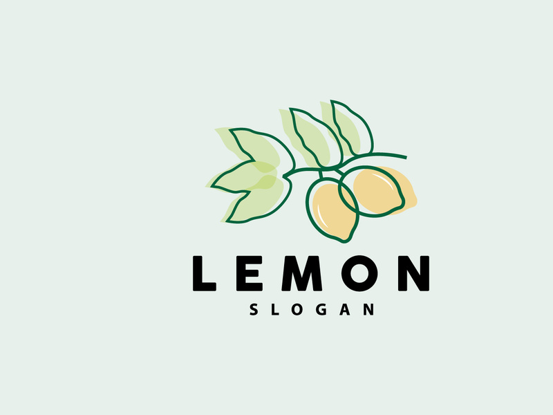 Lemon Logo, Luxurious Elegant Minimalist Design