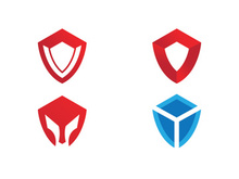 Shield logo template design. vector shield  icon