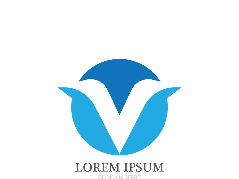 V  Logo Template vector icon illustration design