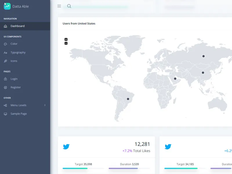 Datta Able Free Next.js + Tailwind Admin Template