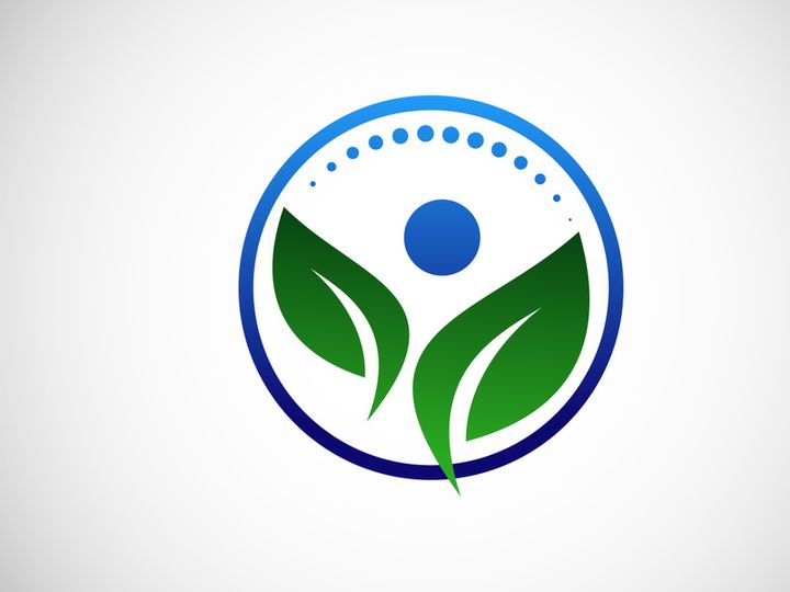 Creative Medical Chiropractic Concept Logo Design Template