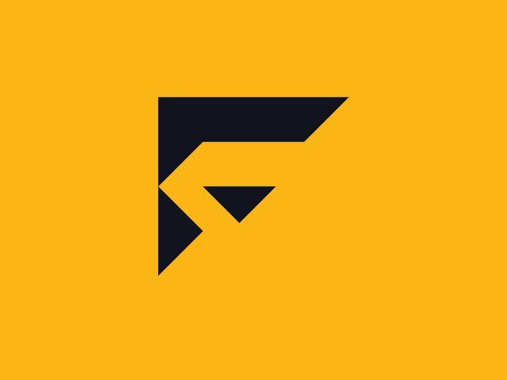 F letter Logo template vector  initials sign
